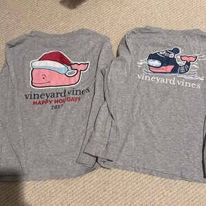 2!! Vineyard Vines Grey Long sleeve cotton shirts child size 6